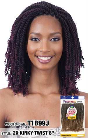 Freetress 2x Kinky Twist Crochet Braid Hair Crown Beauty Supply