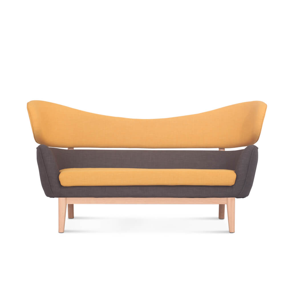 Baker Sofa Cashmere Spanish Orange