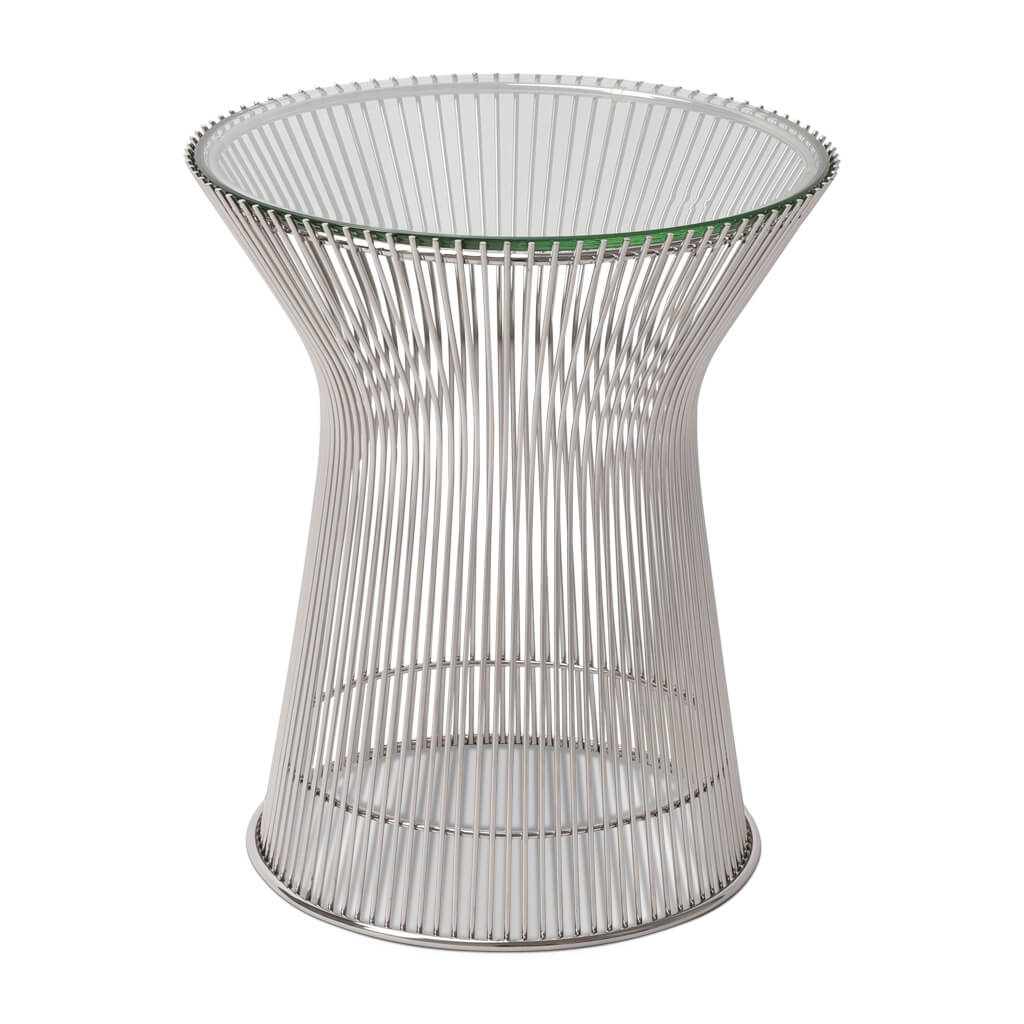 31 Off Warren Platner Side Table Glass Top Eternity Modern