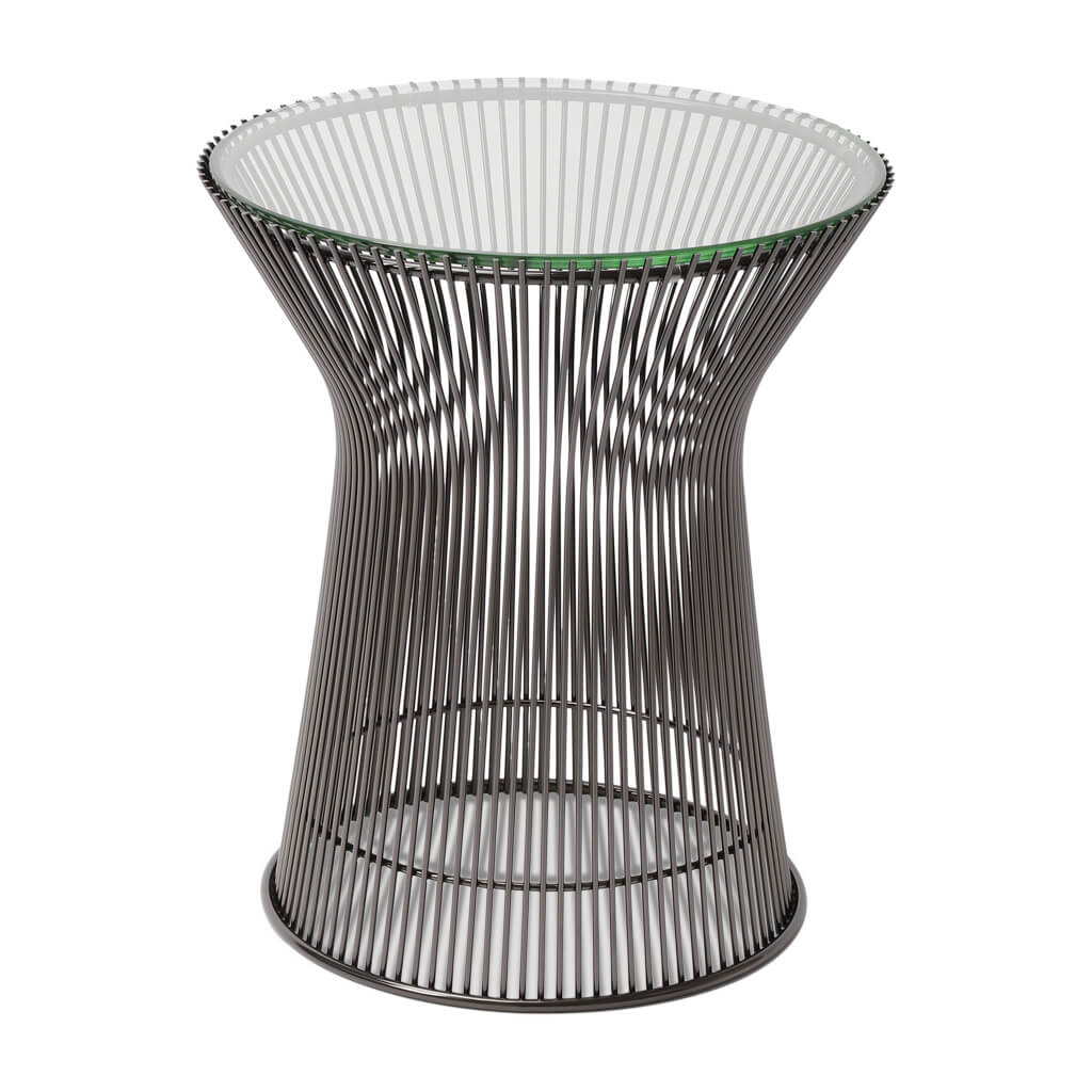 31 Off Warren Platner Side Table Glass Top Eternity Modern