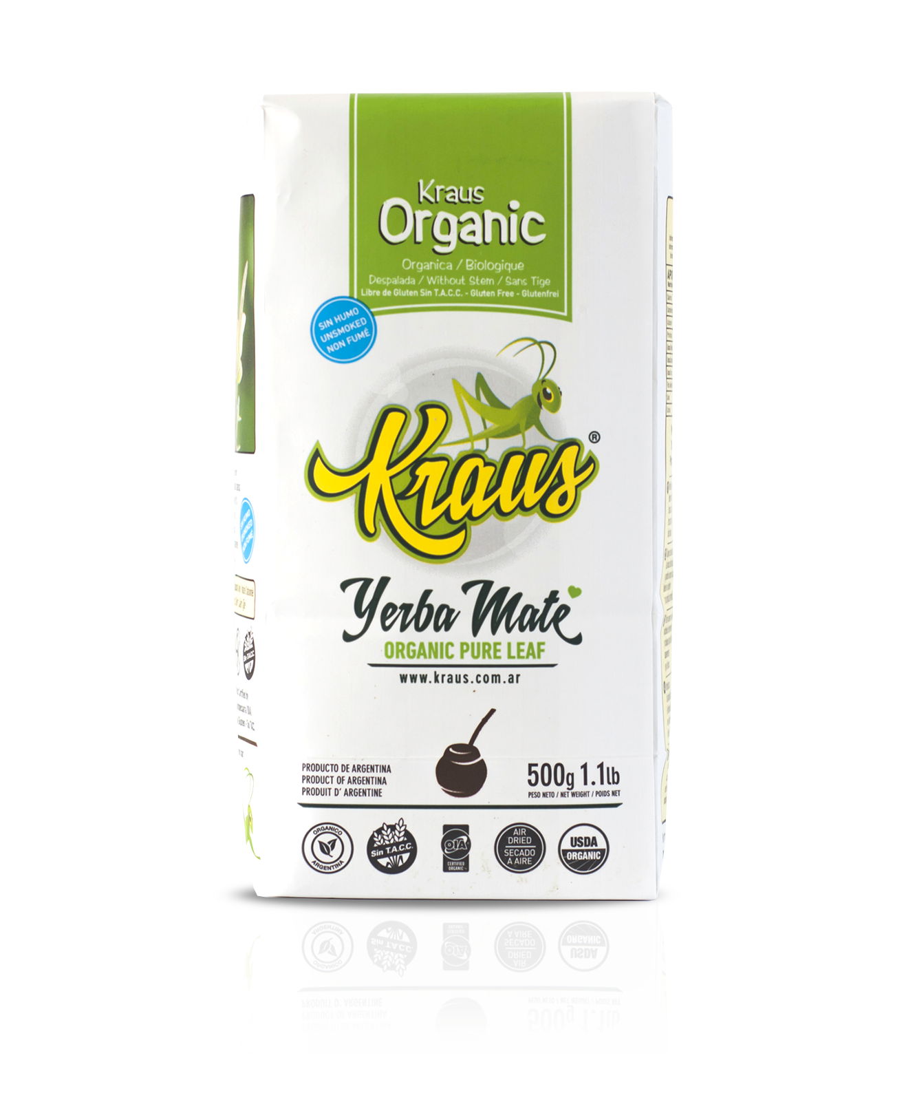 KRAUS Organic Yerba Mate Traditional, Leaf & Stem