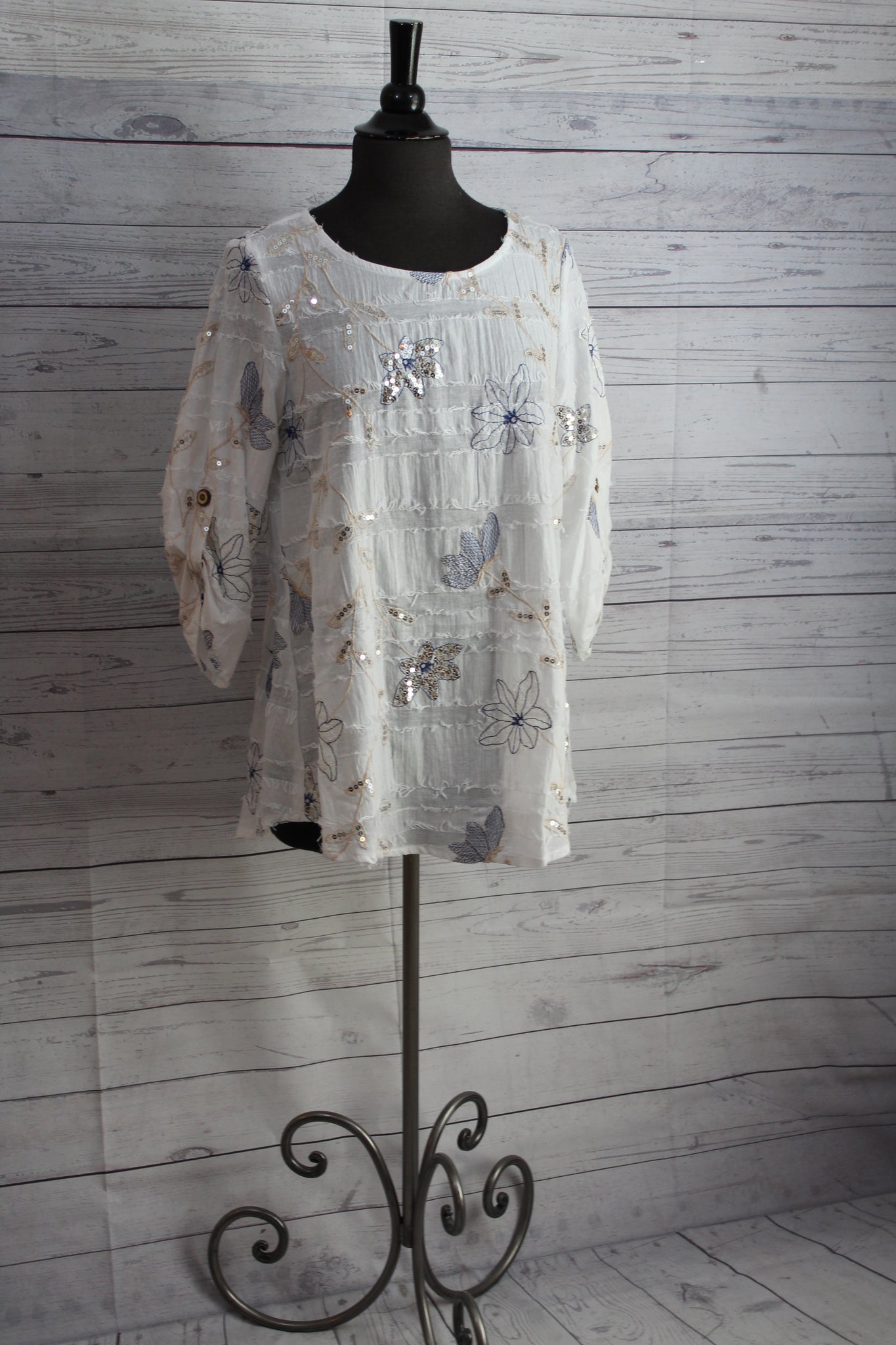 Yushi Clothing - White Dressy Pullover Top | Shopboutiquekarma