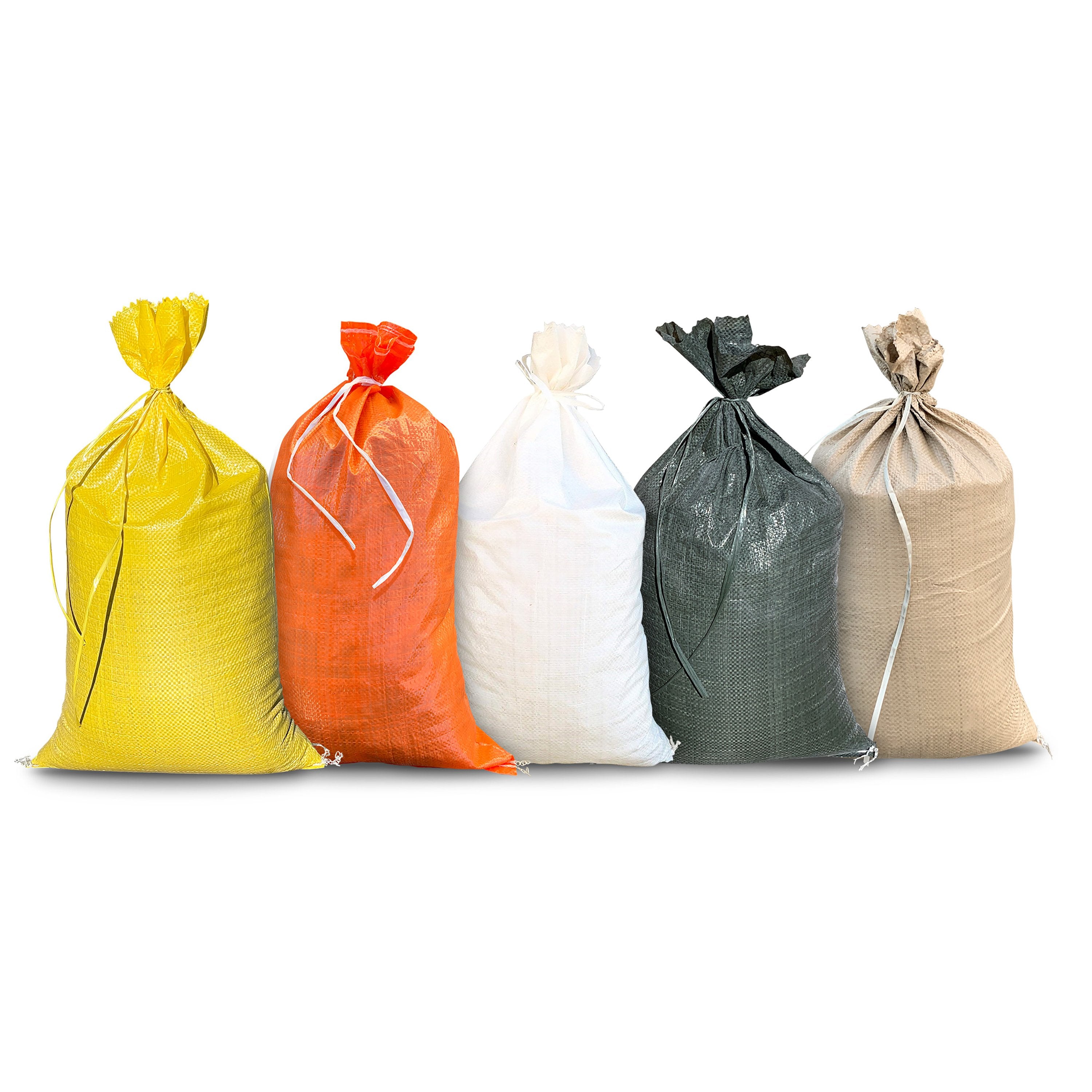 10PCS Wholesale Gray Woven Bag Moving Logistics Packing Bag Construction  Garbage Snake Leather Sack Big Polypropylene Sand Bags