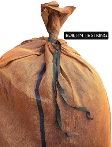 17x27 monofilament, long-lasting sandbags have a built-in tie string