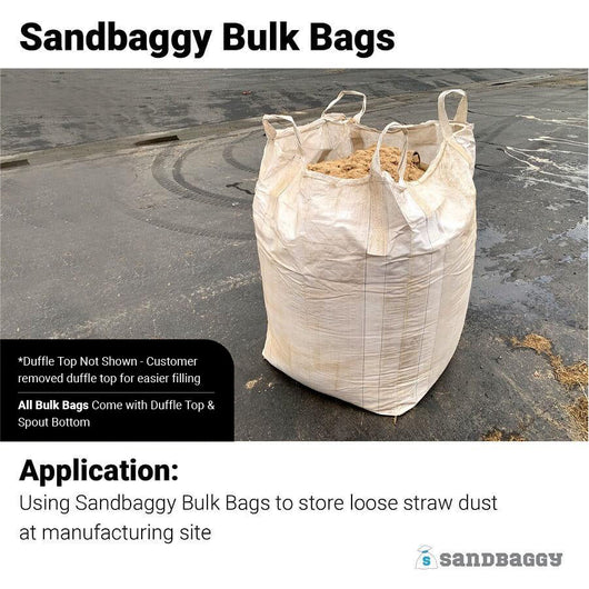 FIBC Bulk Bags - Super Sack - 3000 lb Capacity, 35 x 35 x 30 – Sandbaggy