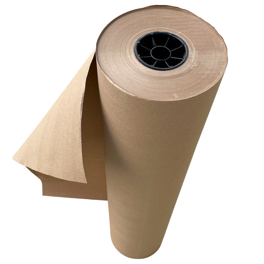 Heavy Duty Kraft Paper Rolls - 75 lb. Recycled Paper (Brown