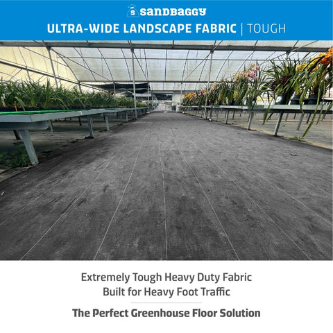 15 ft landscape fabric for greenhouse flooring