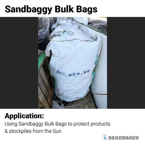 Used Bulk Bags Protecting Products From the Sun