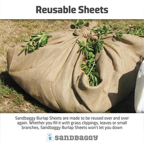 12 x 19 Small Burlap Bags - 50 lb Potato Sack - Sandbaggy