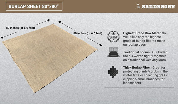 Heavy Duty Burlap Squares Specifications