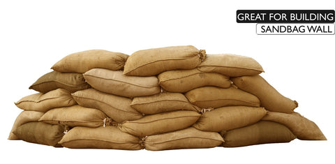 18x30 burlap bags are great for building sandbag walls