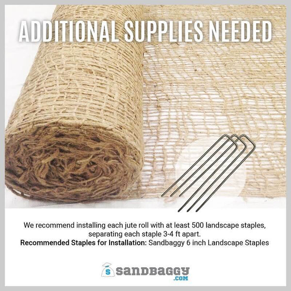 Jute Netting Roll - Erosion Control Mesh Matting – Sandbaggy