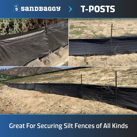 silt fence t post