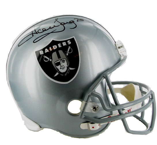 NFL Full Size Raiders Football Helmet. Autographed by the great Howie –  Dales Collectibles