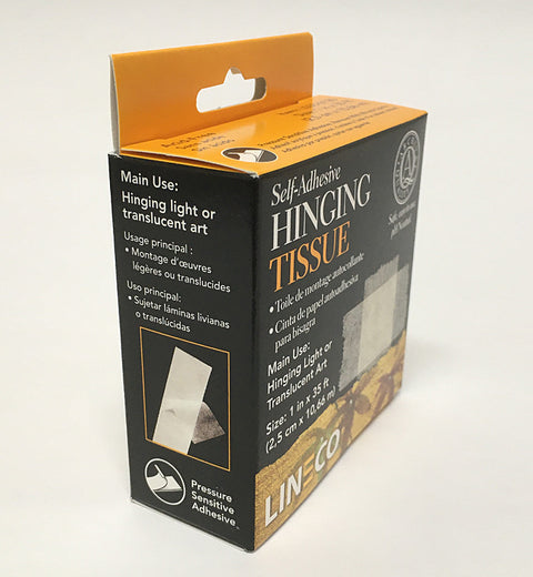 Lineco Self Adhesive Linen Hinging Tape, 1.25 x 35', White Linen