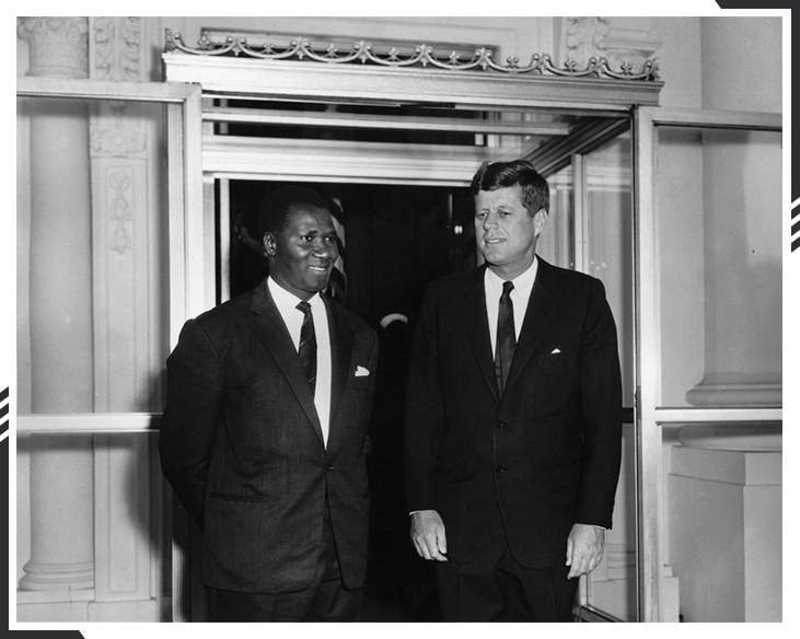 Ahmed Sékou Touré with John F. Kennedy