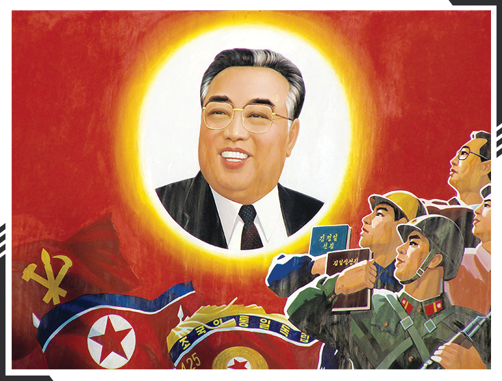 Kim Il Sung propaganda poster
