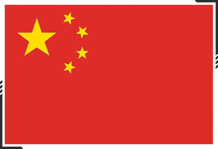 The Chinese flag