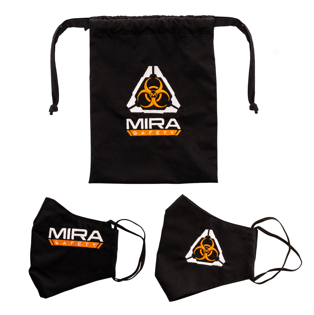 MIRA Safety Protective Safety Mask with SilverplusA(R) Biocidal Technology (2 Pack)