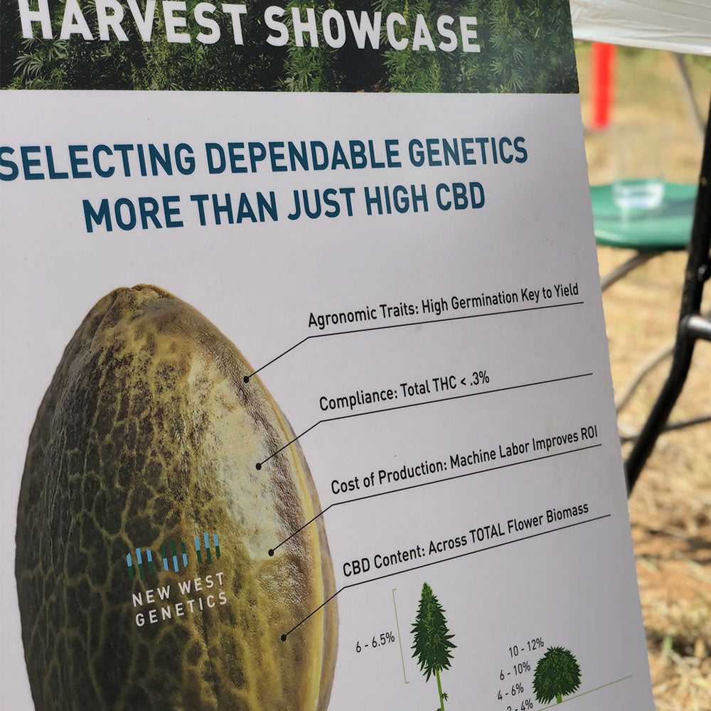 Abound Hemp CBD Seed Sign at the Harvest Showcase