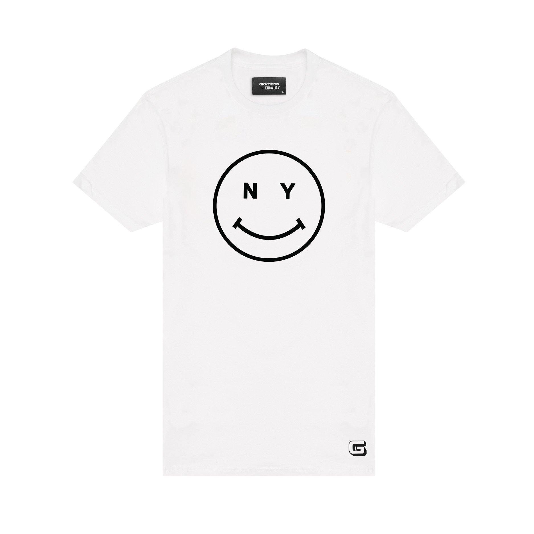 Giordana Cycling - Giordana x Knowlita New York Smiley T-Shirt White