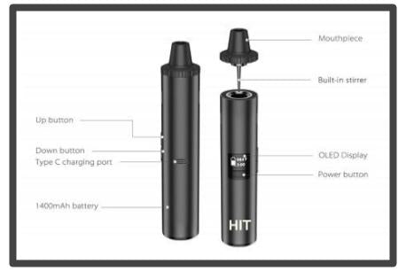 Yocan HIT Dry Herb Vaporizer