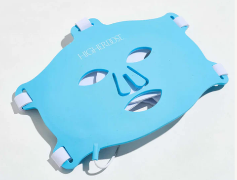 HigherDOSE Red Light Therapy Mask in blue