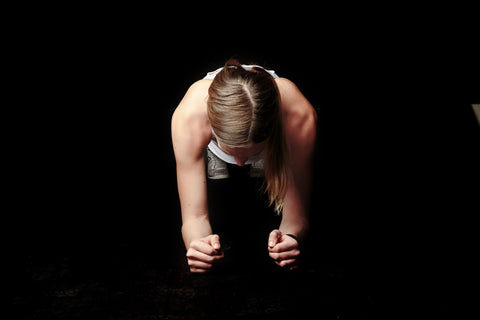 Woman doing planks