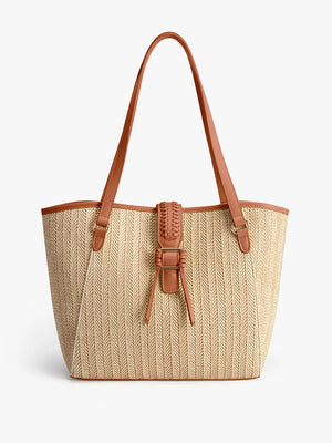 Marina Raffia Straw Tote Bag - Ecosusi