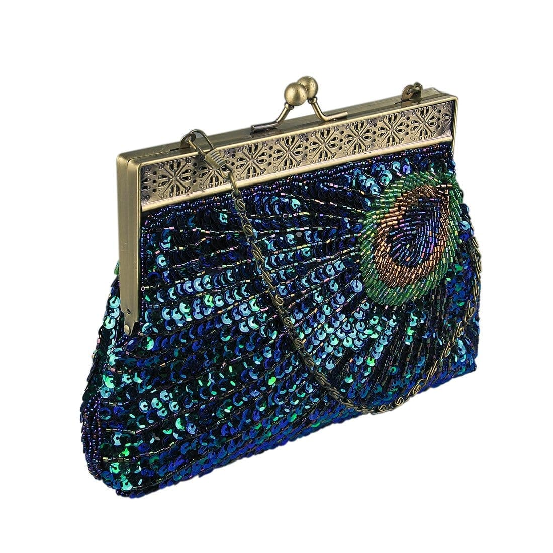 navy evening purse