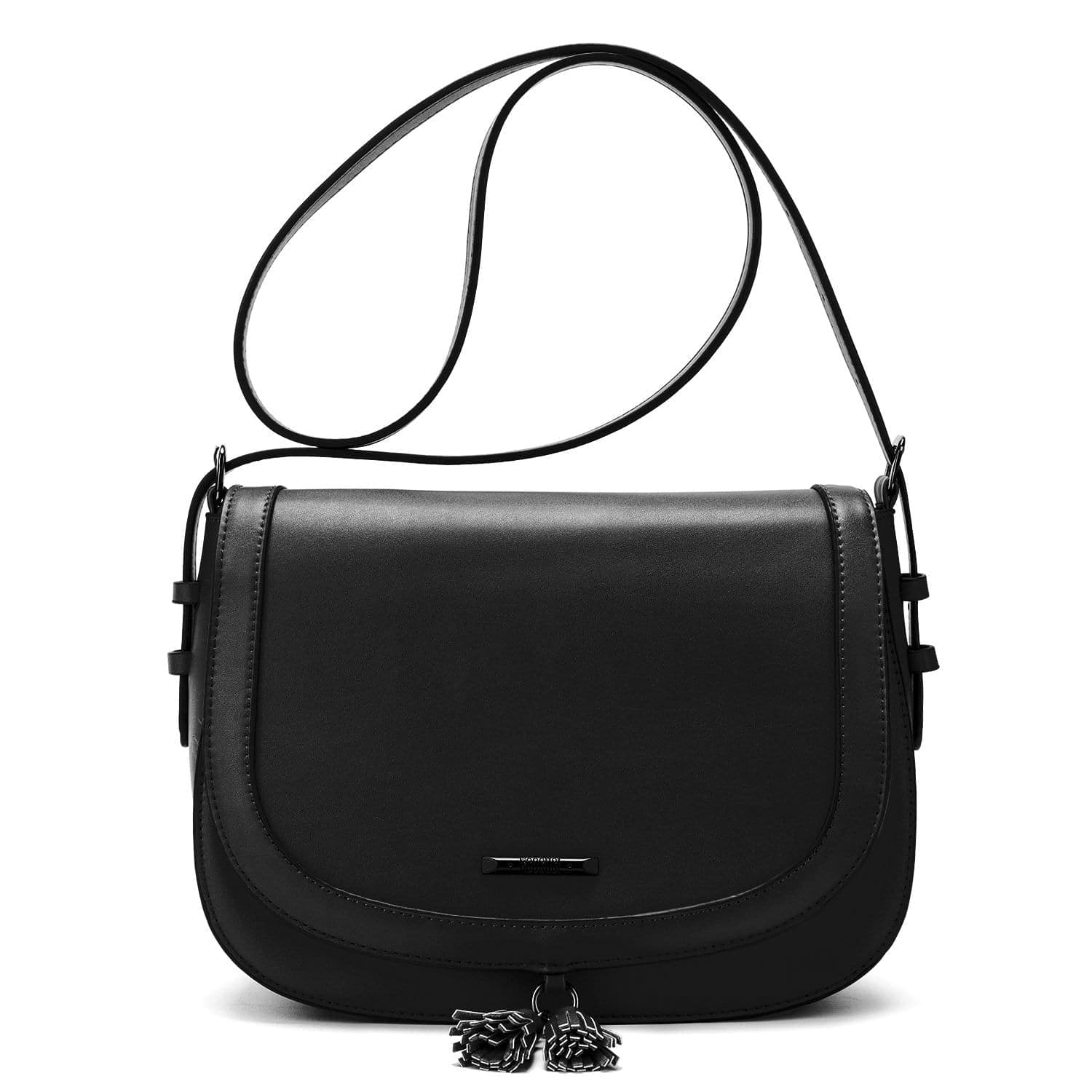 black messenger bag purse