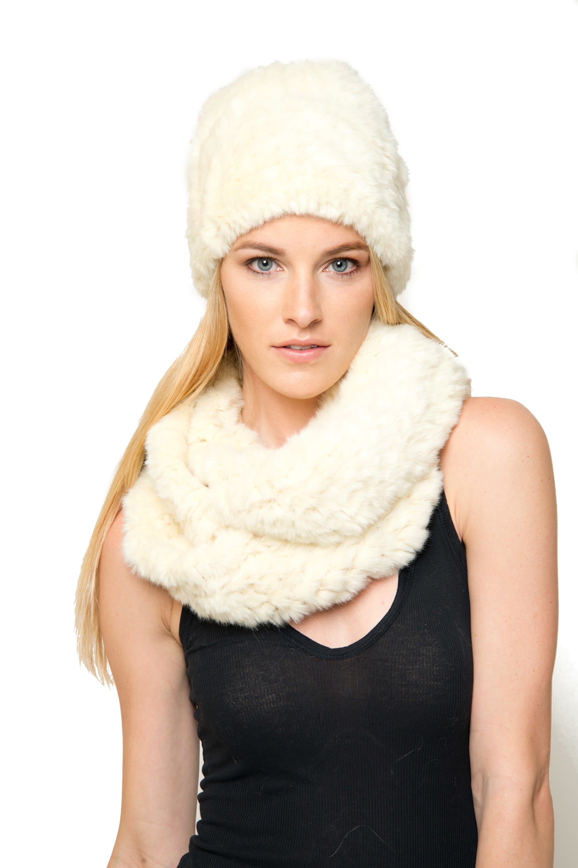 Evelina Faux Fur Hat & Scarf Set