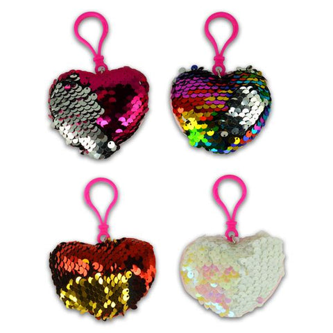 Mini Valentine’s Day Reversible Sequins Tote Bags - 12 Pc.