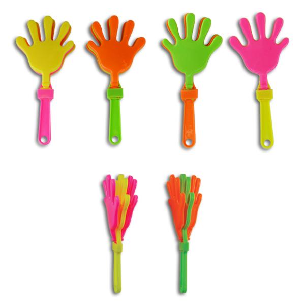 Mini Neon Hand Clappers (144 ct)