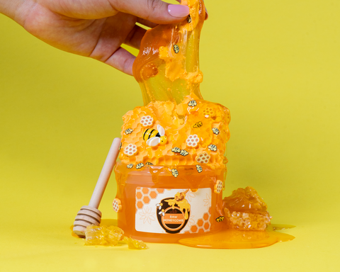 Raw Honeycomb, Jungmin Kang's favorite slime. DIY Jelly Slime Toy. Scented like mountain honey.