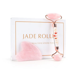 Luxury Jade Facial Massage Roller and Gua Sha