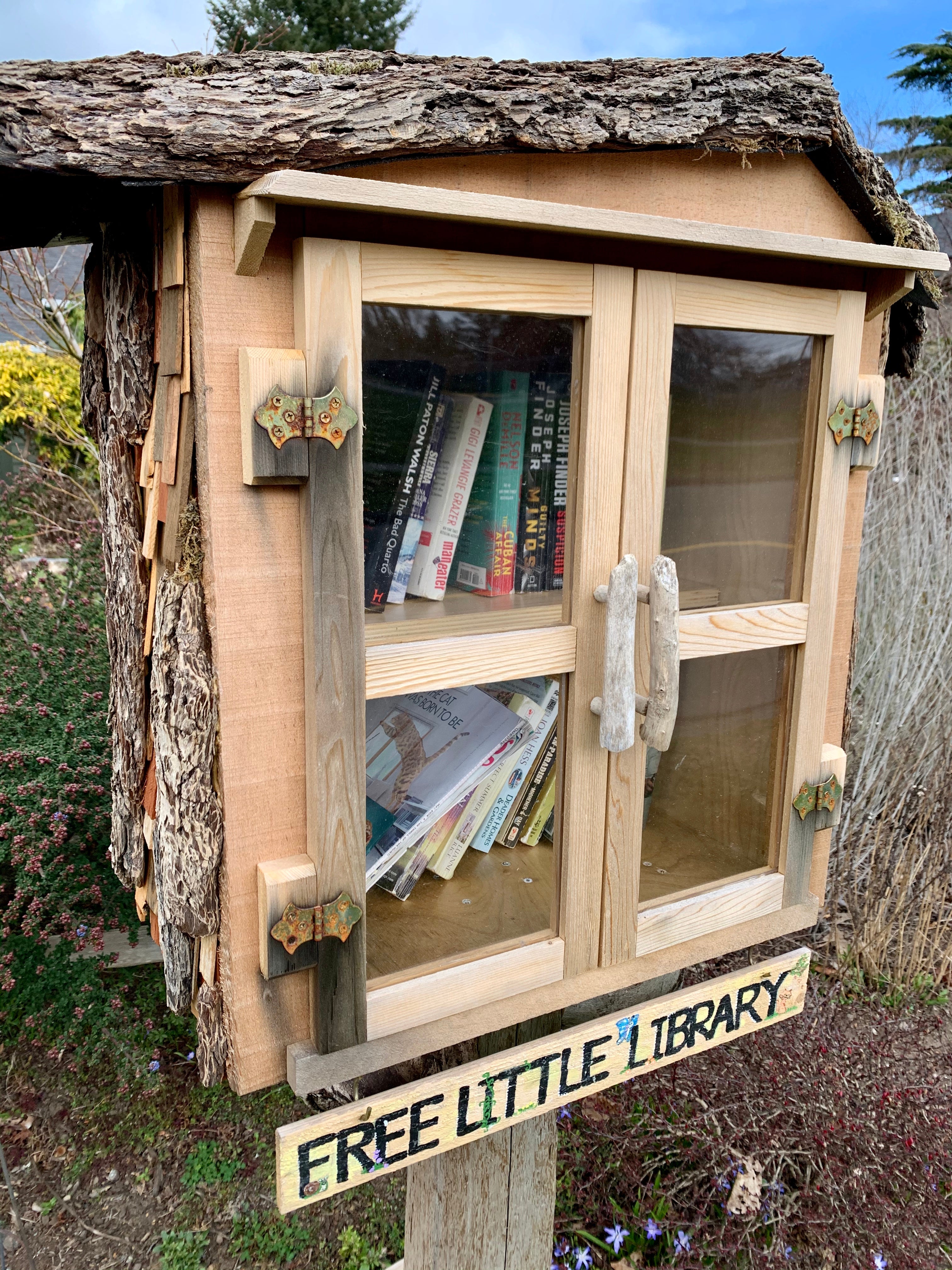 Trading books at little free library