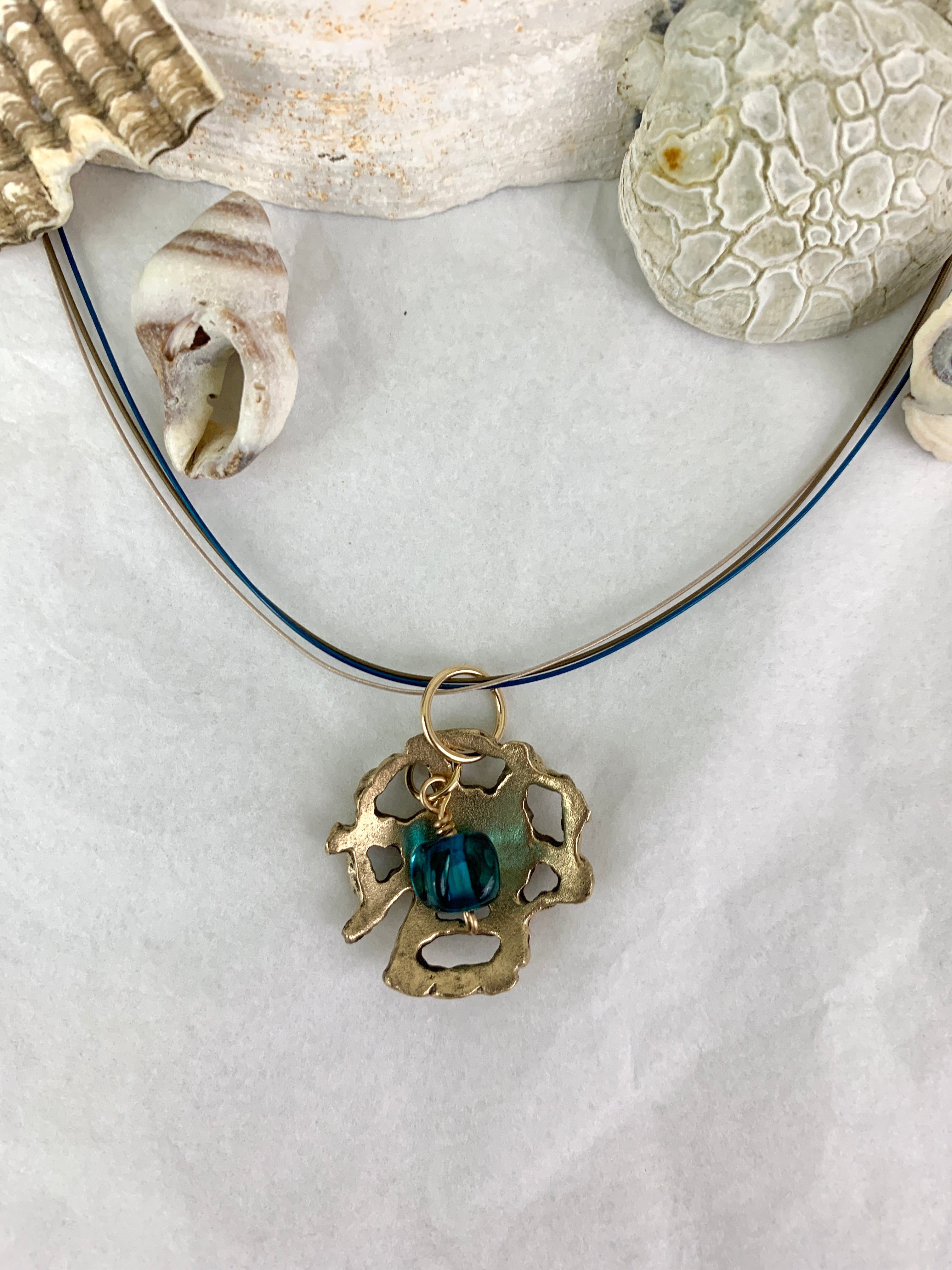 Ocean inspired bronze jewelry