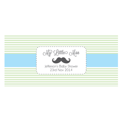 My Little Man Personalized Baby Shower Napkin Band First