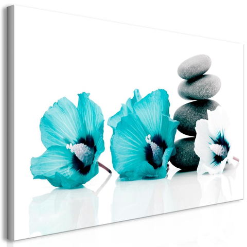  A mellow turquoise canvas print