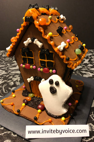 Haunted Gingerbread House Kit Completed