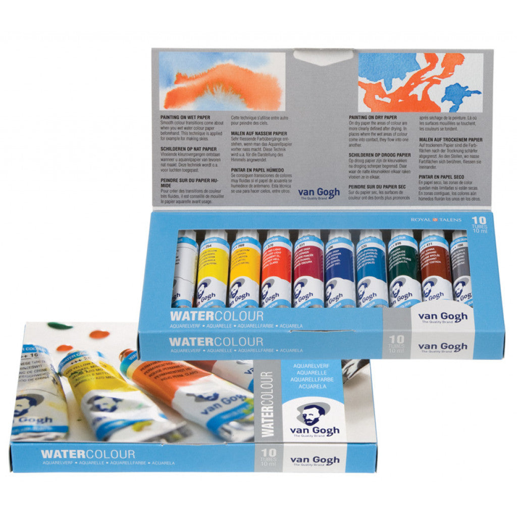 Van Gogh akvarell tubesett 10x10ml