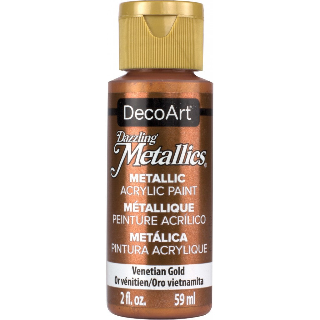 DecoArt - Dazzling Metallics Acrylic Paint 59ml - Venetian Gold