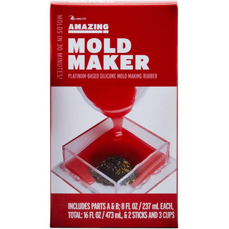American Crafts Color Pour Resin Mold 4/Pkg-Letter Ledge
