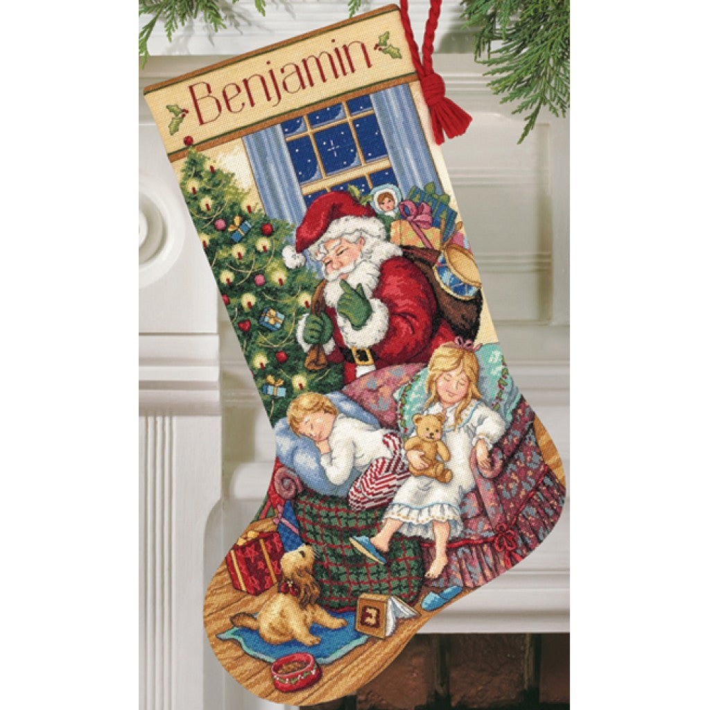 Korsstingsbroderi Dimensions (7,1 tr/cm) - Sweet Dreams Stocking, 41cm