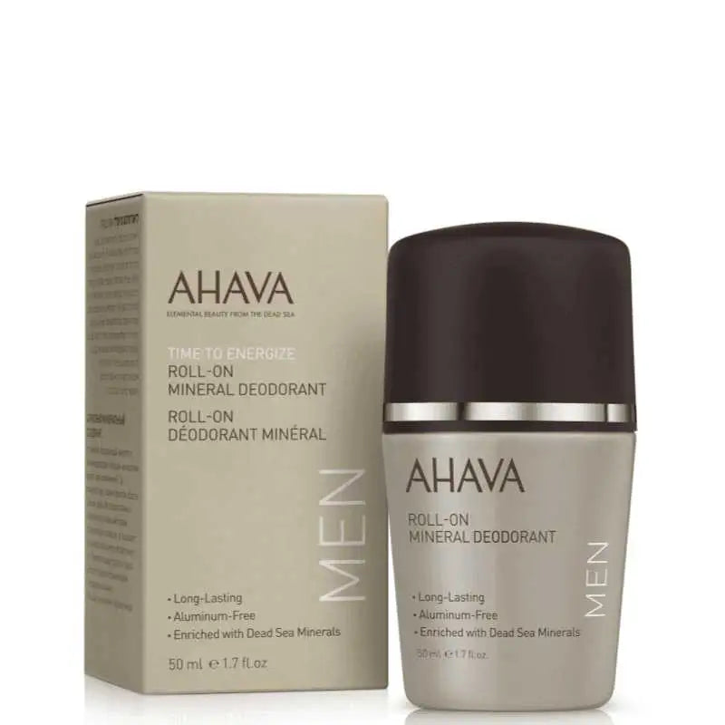 AHAVA MAN Roll On Mineral Deodorant 50ml AbsoluteSkin