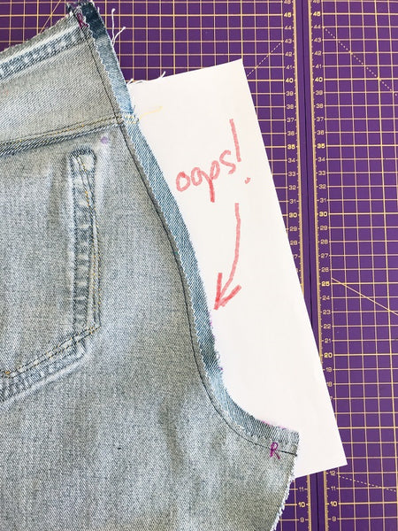 halfmoon 101 JEANS | sew along seams