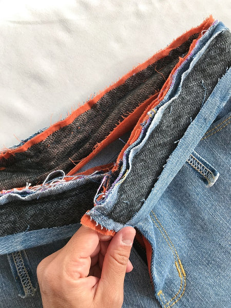 halfmoon 101 jeans sew along beltloops waistband hardware