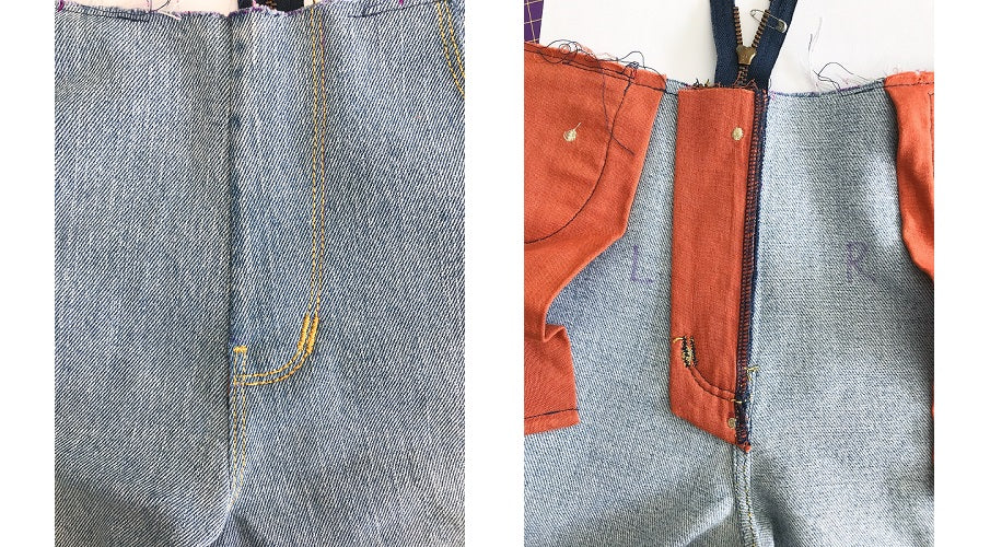 halfmoon 101 JEANS | sew along zipper fly