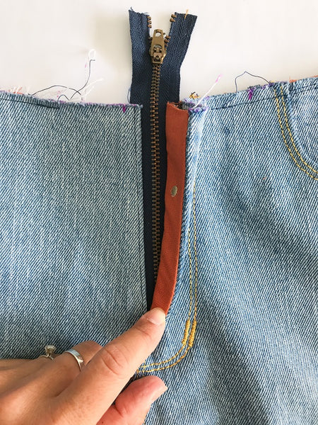 halfmoon 101 JEANS | sew along zipper fly